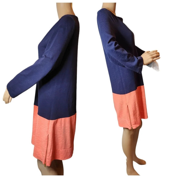 J. Crew dress. Side zip. Color block.  Small - Picture 2 of 16